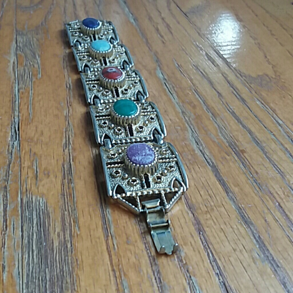 Vintage Sarah Coventry Natural Stone Bracelet